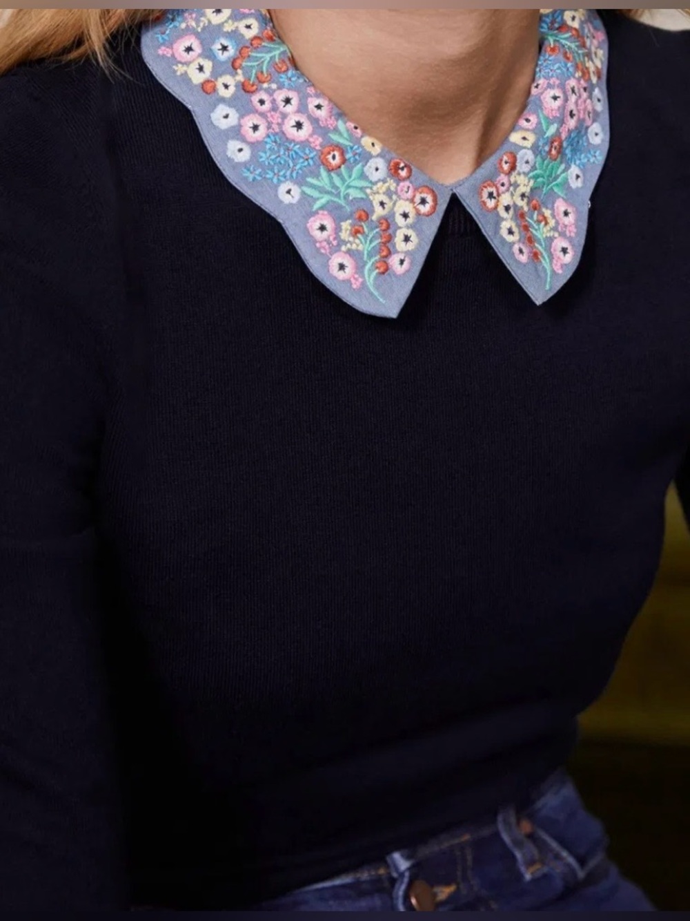 Boden Colette Collar Sweater - Picture 3 of 10